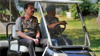 Wakapolri Komjen (Pol) Budi Gunawan saat berada di kompleks Istana Merdeka, Jakarta, Rabu (30/9/2015), dalam rangka menghadap Presiden Joko Widodo (Jokowi). [Antara/Yudhi Mahatma]