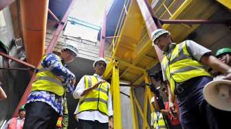 Jokowi Tinjau Terowongan MRT