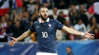 Prancis Pukul Armenia, Benzema Cetak Dua Gol