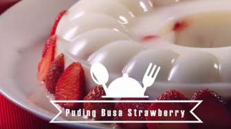 VIDEO: Resep Membuat Puding Busa Stroberi, Yummy