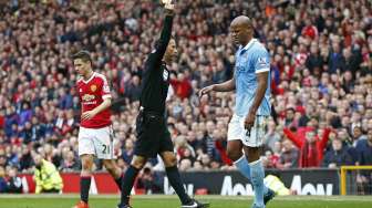 Manchester United menjamu Manchester City di Old Trafford (26/10) [Reuters]