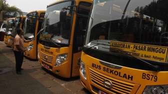 Bus sekolah gratis di Jakarta