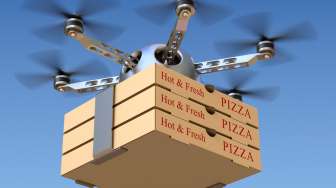 Cuma di Selandia Baru, Pizza Diantar Pakai Drone