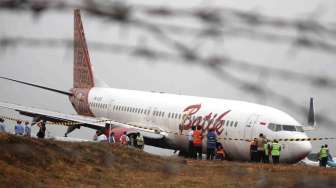 Batik Air Tergelincir di Yogyakarta