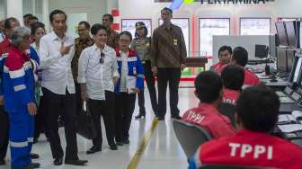 Jokowi Tinjau Kilang TPPI Tuban