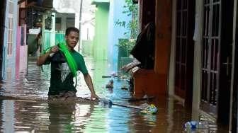 Banjir di Kabupaten Tangerang karena Sungai Dangkal