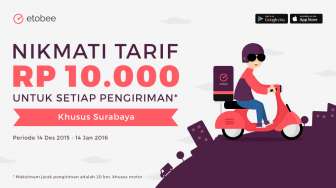 Di Surabaya, Kirim Paket dengan Etobee Hanya Rp10.000