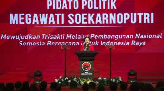 Megawati Sentil Jokowi di Pembukaan Rakernas PDIP