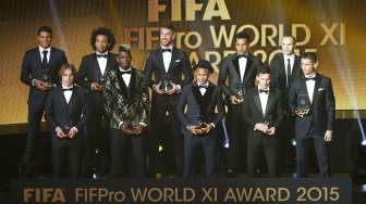 Barca dan Madrid Dominasi FIFPro World XI