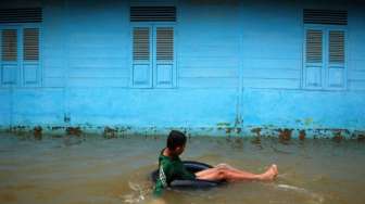 Banjir Rendam Sejumlah Desa di Mojokerto