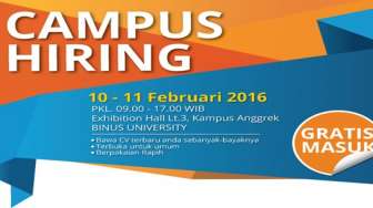BINUS University Gelar  "Campus Hiring HiredToday"