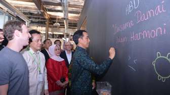 Jokowi Kunjungi Kantor Facebook