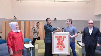 Jokowi Kunjungi Kantor Facebook