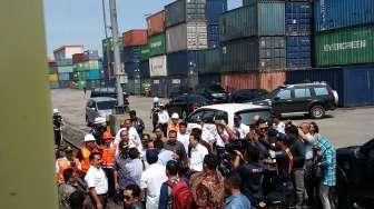 Rizal Ramli Tinjau Proyek Kereta Api Pelabuhan Tanjung Priok