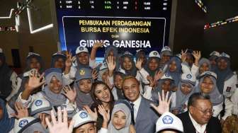 Giring Nidji Buka Perdagangan Saham