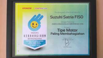 Satria F150 Terpilih sebagai Tipe Motor Paling Membahagiakan