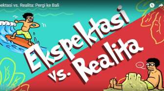 VIDEO: Ekspektasi vs Realita saat Liburan ke Bali