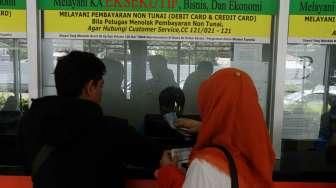 Penjualan Tiket Kereta Api Lebaran