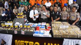 Polda Metro Amankan Narkoba Senilai Rp202,608 Miliar