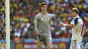 Penjaga gawang timnas Belgia, Thibaut Courtois. [Shutterstock]