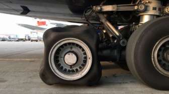 Misteri Ban Pesawat Jadi Persegi Usai Mendarat Bingungkan Pakar