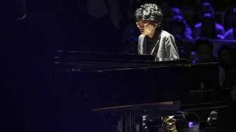 Pianis muda Indonesia Joey Alexander saat beraksi dalam konser bertajuk 