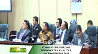 VIDEO: DPR Dorong Peningkatan Kualitas Layanan Mudik 2016