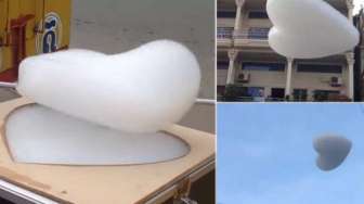 Wow, Mesin Ini Bisa Ciptakan Awan Berbentuk Unik