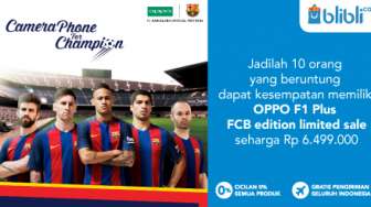 OPPO F1 Plus FCB Edition Dijual Terbatas Melalui Blibli.com