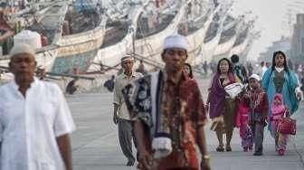 Salat Idul Fitri di Pelabuhan Sunda Kelapa