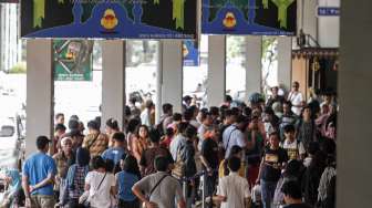 Bandara Halim 'Kebanjiran' Pemudik