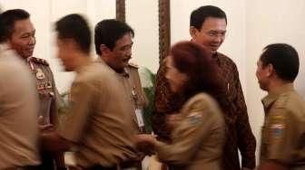 Ahok Halal Bihalal di Balai Kota