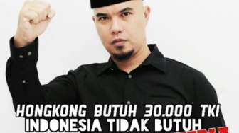 Sambil Narsis Pakai Peci, Ahmad Dhani Singgung TKI
