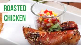 VIDEO: Roasted Chicken with Mango Salsa