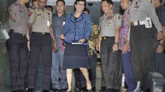 Sri Mulyani Sambangi Mabes Polri