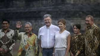 Presiden Ukraina Terkesima dengan Kemegahan Borobudur