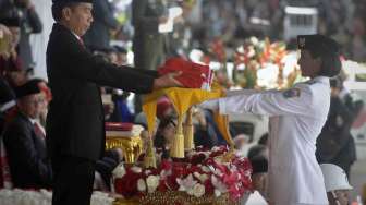 Begini Perasaan Nilam Saat Bawa Bendera Pusaka di Istana Merdeka