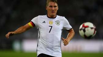 Bastian Schweinsteiger beraksi di laga terakhirnya bersama Jerman [AFP]