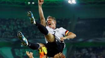 Aksi Pamungkas Schweinsteiger Bersama Jerman di Monchengladbach