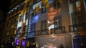 Bintang Real Madrid Cristiano Ronaldo meresmikan hotelnya, Pestana CR7 Lisbon Hotel di Lisbon. PATRICIA DE MELO MOREIRA / AFP