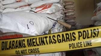 Bareskrim Gerebek Gudang Beras Oplosan