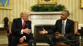 Trump Temui Obama di Gedung Putih