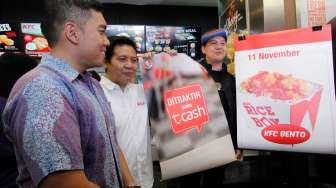 Telkomsel Gandeng KFC Kembangkan Pembayaran Non Tunai