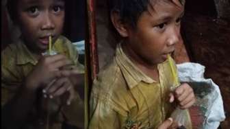 Hidup dari Menjual Botol, Pemulung Cilik Sebatang Kara Jadi Viral