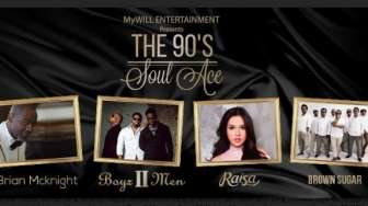 Raisa Meriahkan Konser Boyz II Men dan Brian McKnight