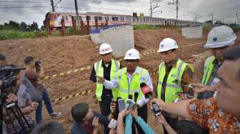 Hari Ini Menhub Tinjau Proyek Jalur Ganda Rel KA di Bekasi