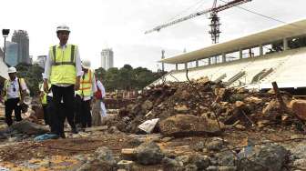 Jokowi Tinjau Renovasi GBK