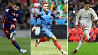 Kandidat Pemain Terbaik Dunia 2016: Messi, Ronaldo, Griezmann