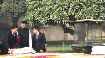 Jokowi Tulis Pesan di Memorial of Mahatma Gandhi, Begini Isinya