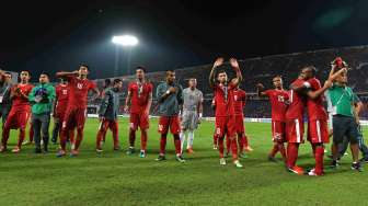 Thailand berhadapan dengan Indonesia di leg kedua babak final Piala AFF di Stadion Rajamangala yang dimenangkan oleh tuan rumah dengan skor 2-0 [Antara]